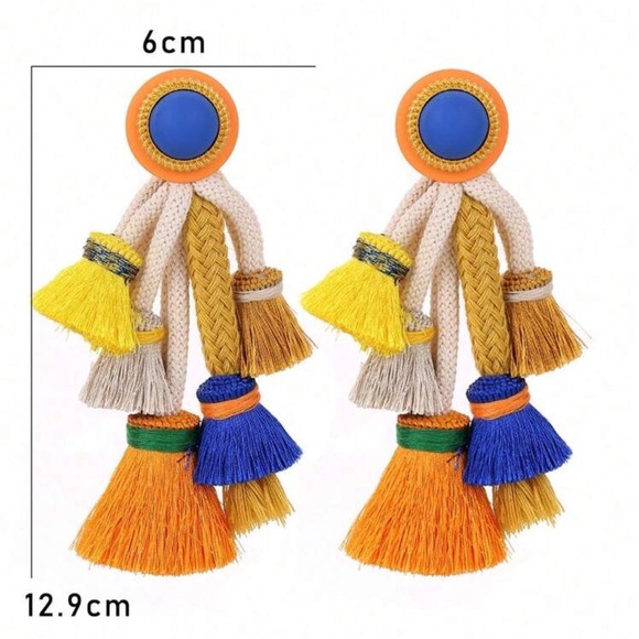 New bohemian tassel earrings - Picture 7 of 7